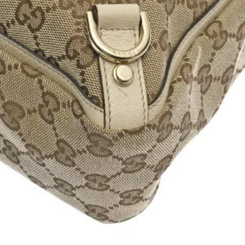 Gucci Handbag Tote GG Bag Beige Canvas - Picture 9 of 9